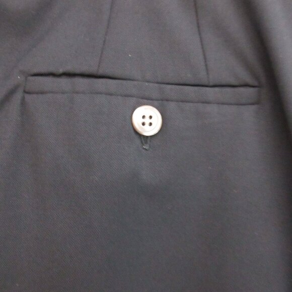 Perry Ellis Portfolio Skirt Womens Size 14 Black Pencil Straight 100% Wool Italy - Picture 6 of 10